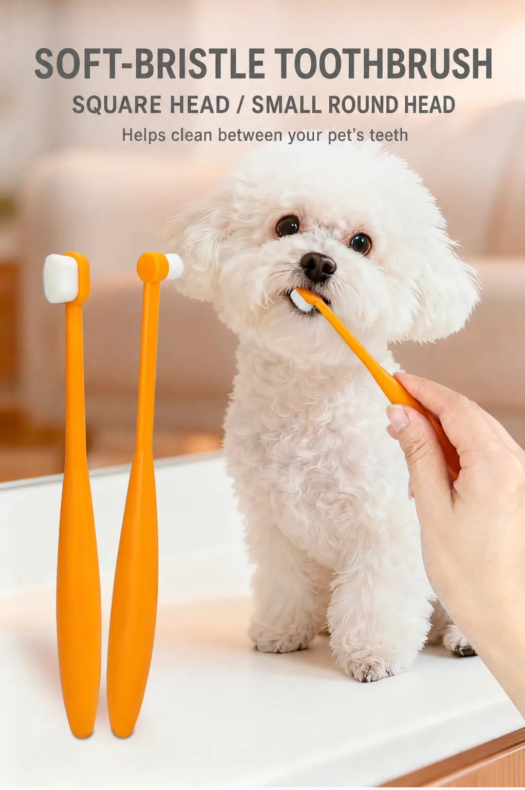 DeepSweep Soft-Bristle Dog Toothbrush Set – 2 Pack