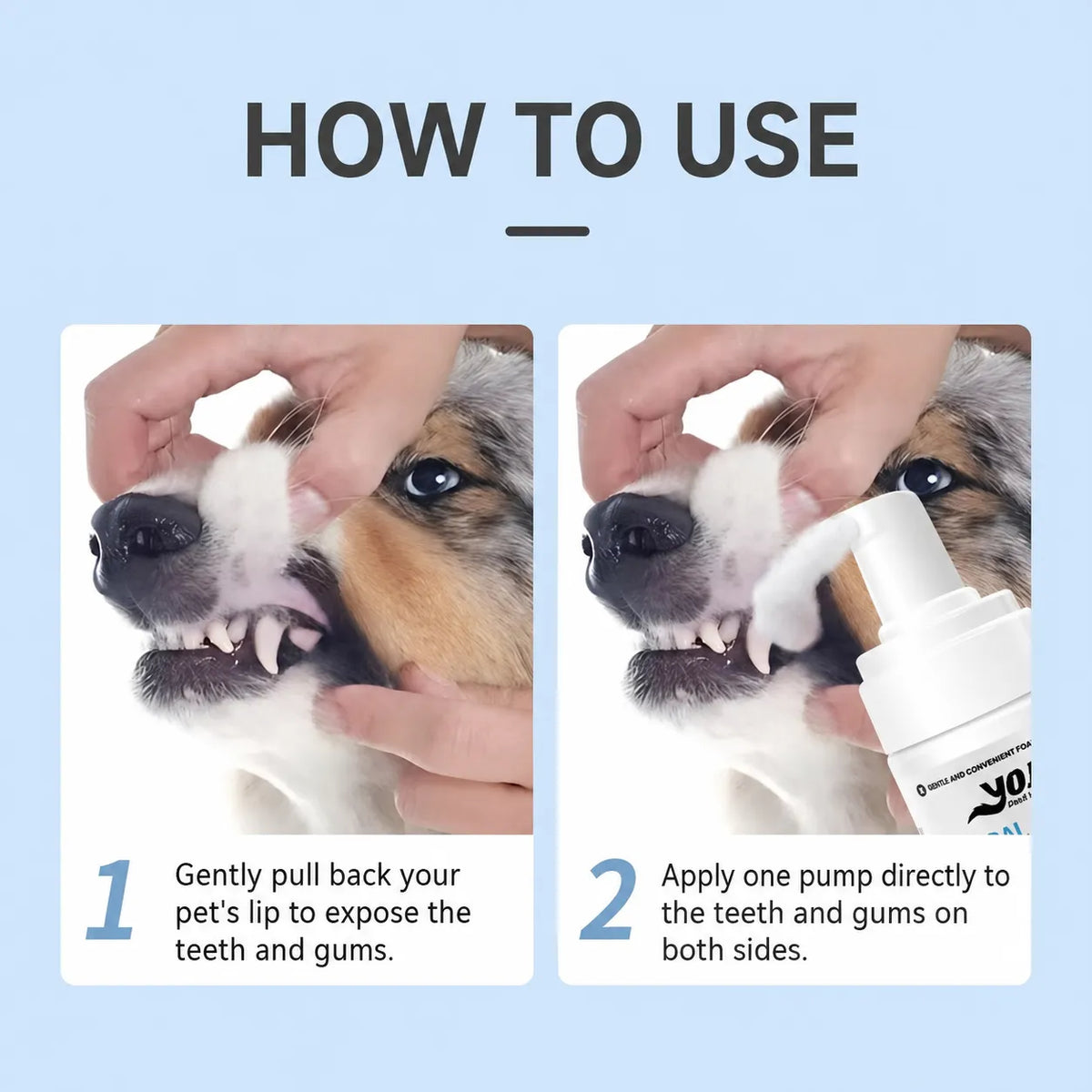 Pet Dental Mousse Toothpaste for Dogs & Cats