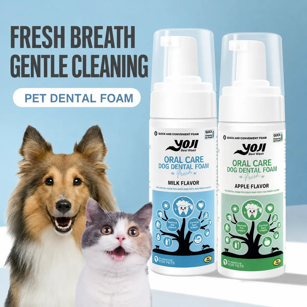 Pet Dental Mousse Toothpaste for Dogs & Cats