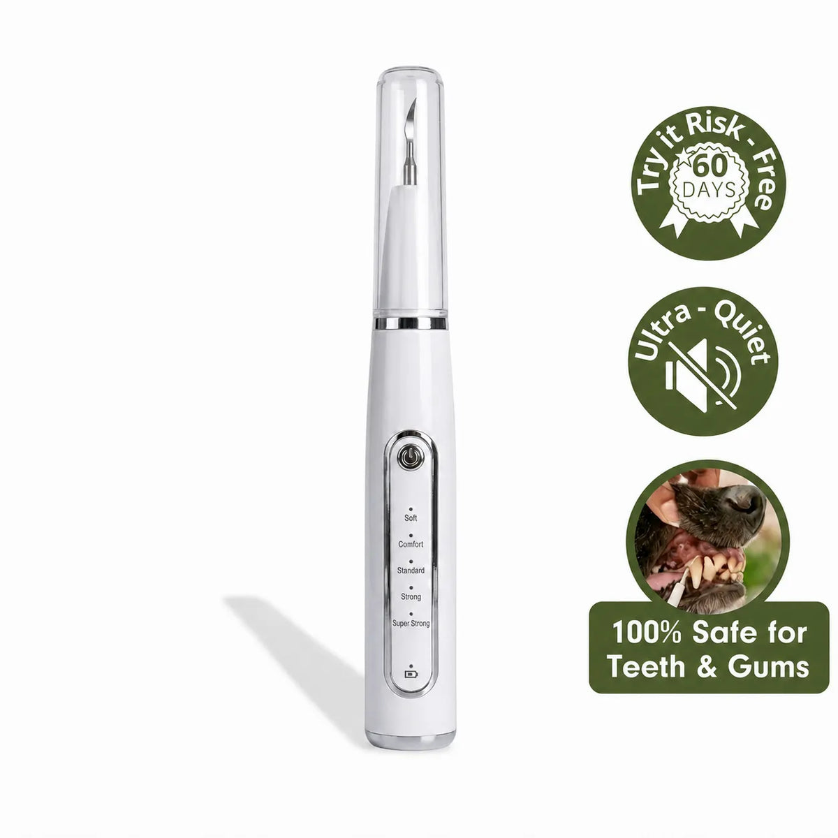 DeepSweep Kit – Silent Ultrasonic Plaque & Tartar Remover For Dogs